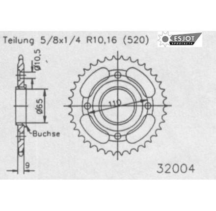 Zębatka przednia ESJOT