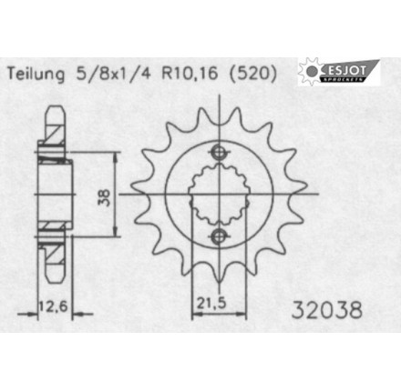 Zębatka tylna ESJOT