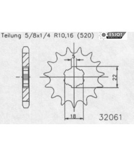 Zębatka tylna ESJOT