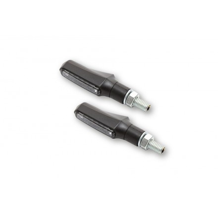 Wskaźnik SHIN YO LED SHORTY FIN, dym obiektywu