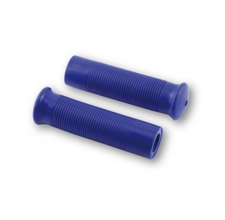 Manetki motocyklowe gumowe Metalflake niebieskie