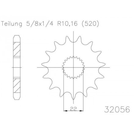 Zębatka przód ESJOT