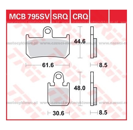 Klocki hamulcowe TRW MCB795SRQ