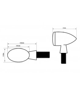 Kierunkowskazy POWERLED PB 1 czarne