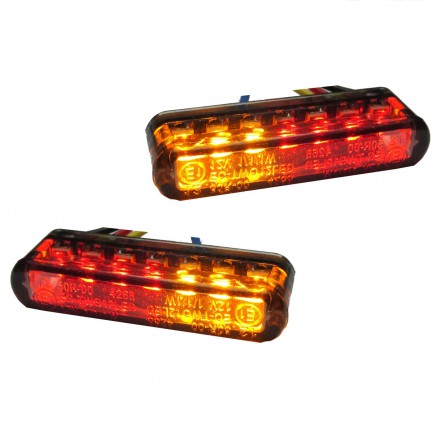 SHIN YO tylne LED / wskaźnik SHORTY, dym obiektywu