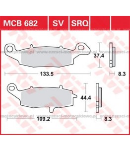 Klocki hamulcowe TRW MCB682SV