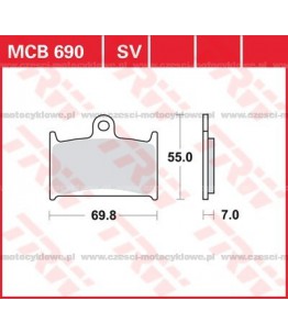 Klocki hamulcowe TRW MCB690SV