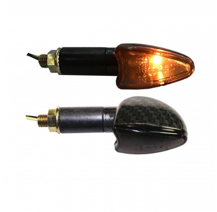 Kierunkowskazy ARROW carbon black długie