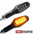 UNIWERSALNE KIERUNKOWSKAZY LED MOTOCYKLOWE Model TURN 3w1