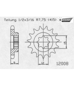 Zębatka przód ESJOT