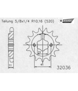 Zębatka tylna ESJOT