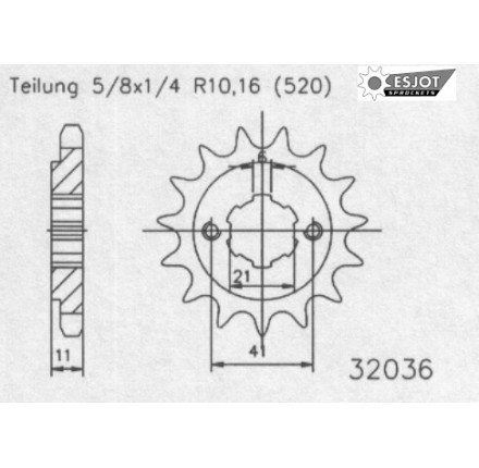 Zębatka tylna ESJOT