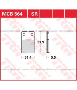 Klocki hamulcowe TRW MCB564SR