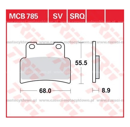 Klocki hamulcowe TRW MCB 785 SRQ