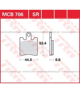 Klocki hamulcowe TRW MCB...