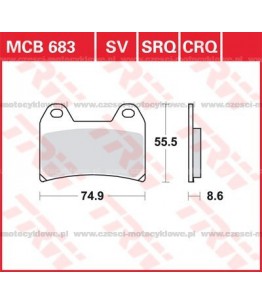 Klocki hamulcowe TRW MCB 683 CRQ