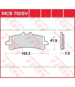 Klocki hamulcowe TRW MCB792CRQ