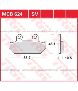 Klocki hamulcowe TRW MCB...