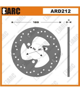 Tarcza hamulcowa ARC, stała