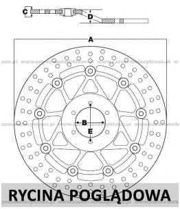Tarcza hamulcowa TRW, sztywna, tuningowa RAC kod: MST 266 RAC
