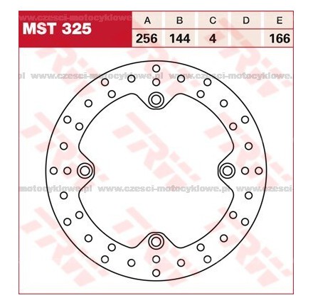 Tarcza hamulcowa TRW, sztywna kod: MST 325