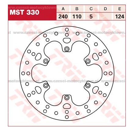 Tarcza hamulcowa TRW, sztywna kod: MST 330