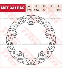Tarcza hamulcowa TRW, sztywna, tuningowa RAC kod: MST 331 RAC