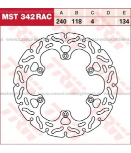 Tarcza hamulcowa TRW, sztywna, tuningowa RAC kod: MST 342 RAC