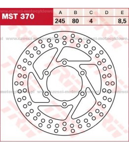 Tarcza hamulcowa TRW, sztywna kod: MST 370