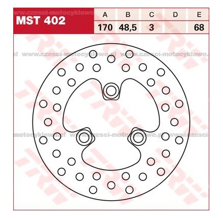Tarcza hamulcowa TRW, sztywna kod: MST 402