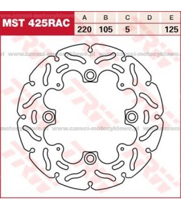 Tarcza hamulcowa TRW, sztywna, tuningowa RAC kod: MST 425 RAC