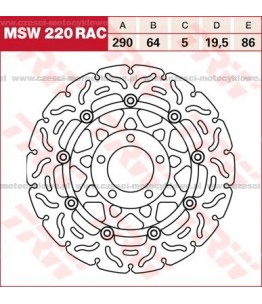 Tarcza hamulcowa TRW,...