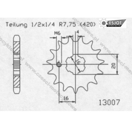 Zębatka przednia ESJOT