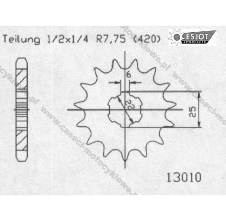 Zębatka przednia ESJOT