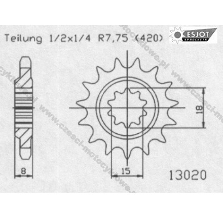 Zębatka przednia ESJOT