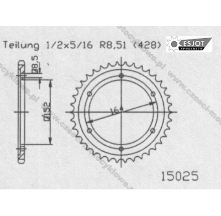 Zębatka tylna ESJOT