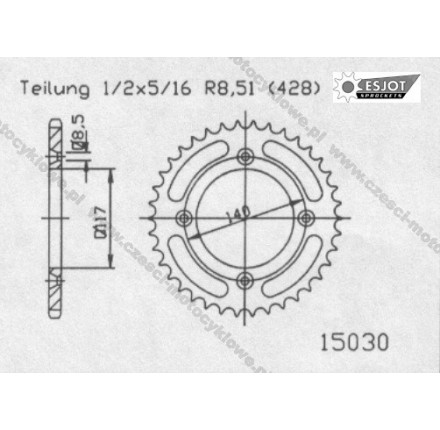 Zębatka tylna ESJOT