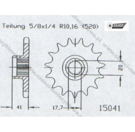 Zębatka przednia ESJOT