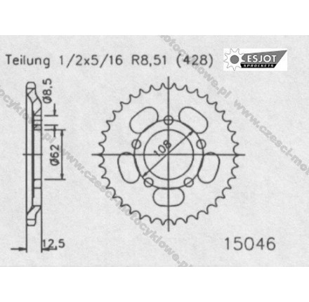 Zębatka tylna ESJOT
