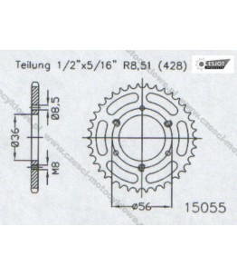 Zębatka tylna ESJOT