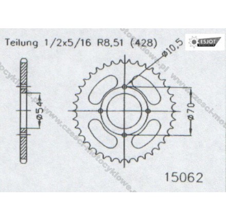 Zębatka tylna ESJOT