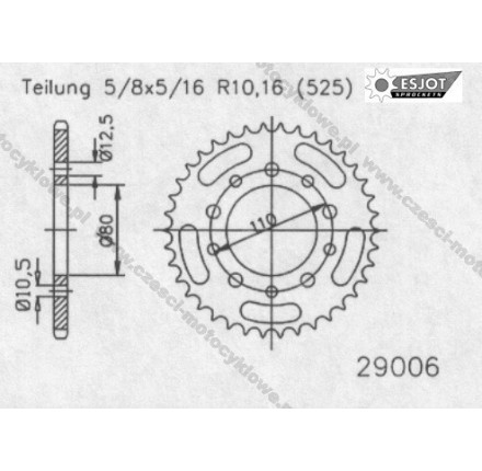 Zębatka tylna ESJOT