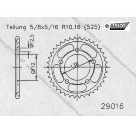 Zębatka tylna ESJOT