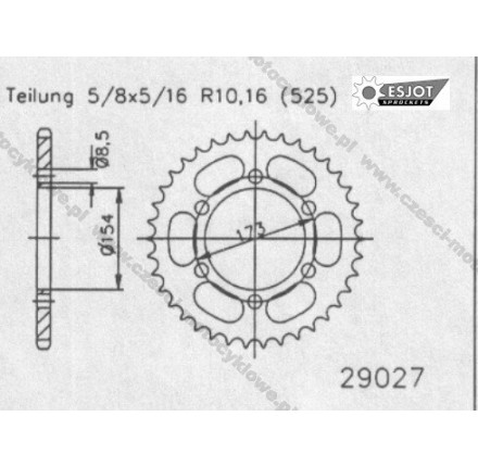 Zębatka tylna ESJOT