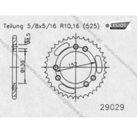Zębatka tylna ESJOT
