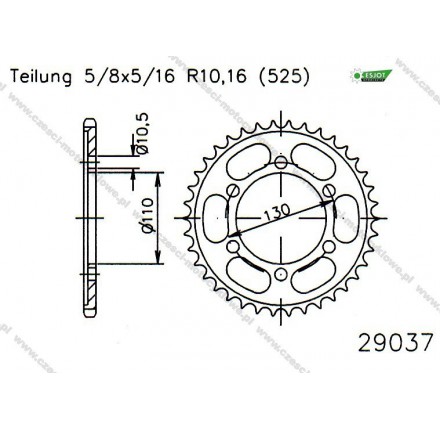 Zębatka tylna ESJOT