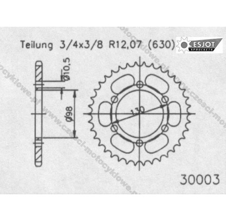 Zębatka tylna ESJOT