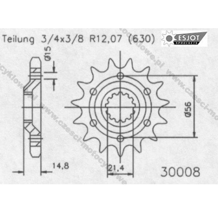 Zębatka przednia ESJOT
