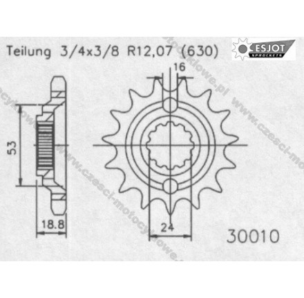 Zębatka przednia ESJOT