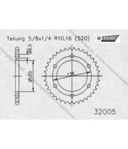 Zębatka tylna ESJOT